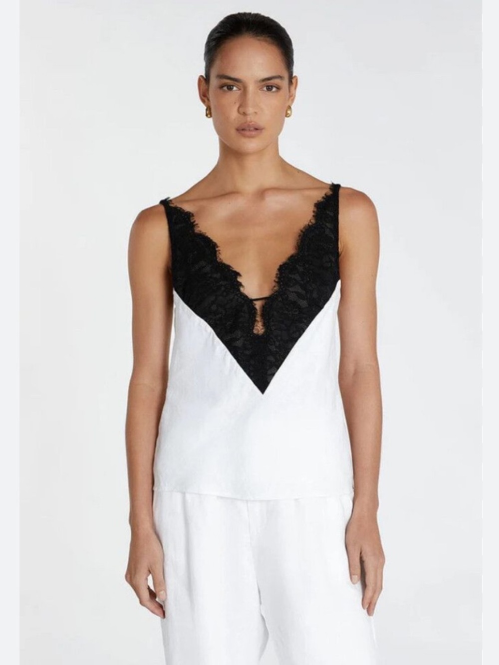 DISSH Hazel White Linen Cami